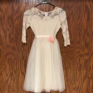 Just Kids Girls Lace Tulle Party Dress Size 10